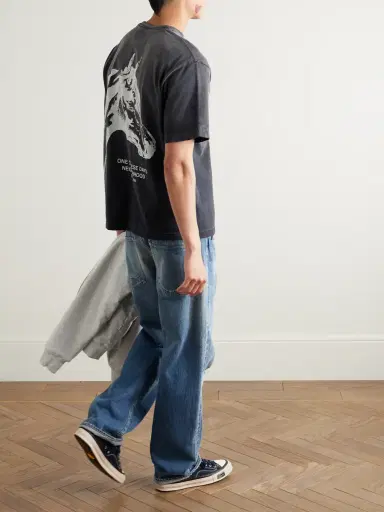 Neighborhood One of These Days Logo-Print Cotton-Jersey T-Shirt - Men | Thumbnail 2