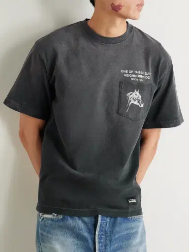 Neighborhood One of These Days Logo-Print Cotton-Jersey T-Shirt - Men | Thumbnail 3