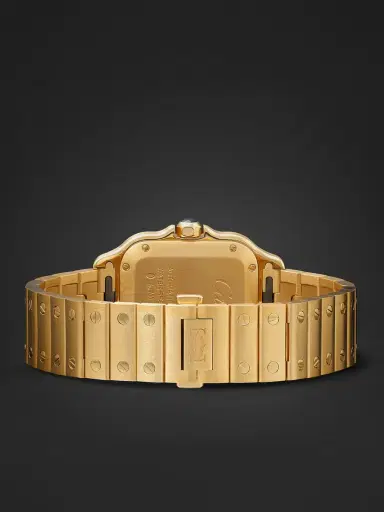 Cartier Santos de Medium Automatic 35.1mm 18-Karat Gold and Alligator Watch, Ref. No. WGSA0030 - Men | Thumbnail 6 Cartier Santos de Medium Automatic 35.1mm 18-Karat Gold and Alligator Watch, Ref. No. WGSA0030 - Men | Thumbnail 6