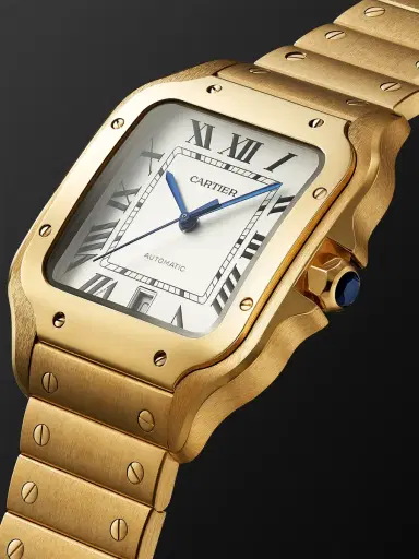 Cartier Santos De Large Automatic 18-Karat Gold Watch, Ref. WGSA0029 - Men | Thumbnail 3 Cartier Santos De Large Automatic 18-Karat Gold Watch, Ref. WGSA0029 - Men | Thumbnail 3