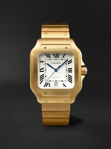 Cartier Santos De Large Automatic 18-Karat Gold Watch, Ref. WGSA0029 - Men | Thumbnail 1 Cartier Santos De Large Automatic 18-Karat Gold Watch, Ref. WGSA0029 - Men | Thumbnail 1