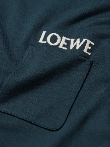 Loewe Logo-Embroidered Cotton-Jersey T-Shirt - Men | Thumbnail 5 Loewe Logo-Embroidered Cotton-Jersey T-Shirt - Men | Thumbnail 5