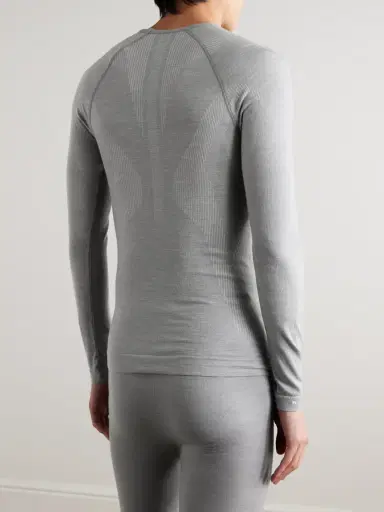 FALKE Printed Virgin Wool-Blend Ski Base Layer - Men | Thumbnail 4 FALKE Printed Virgin Wool-Blend Ski Base Layer - Men | Thumbnail 4