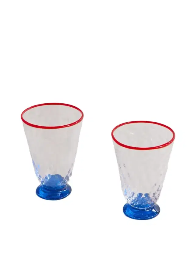 La DoubleJ Set of Two Murano Glasses - Men