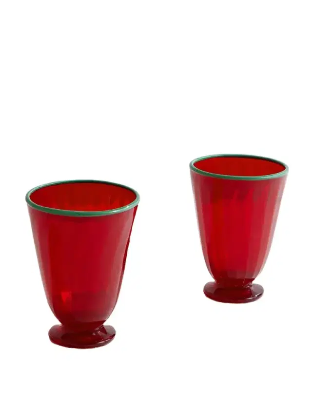 La DoubleJ Rainbow Set of Two Murano Glasses - Men