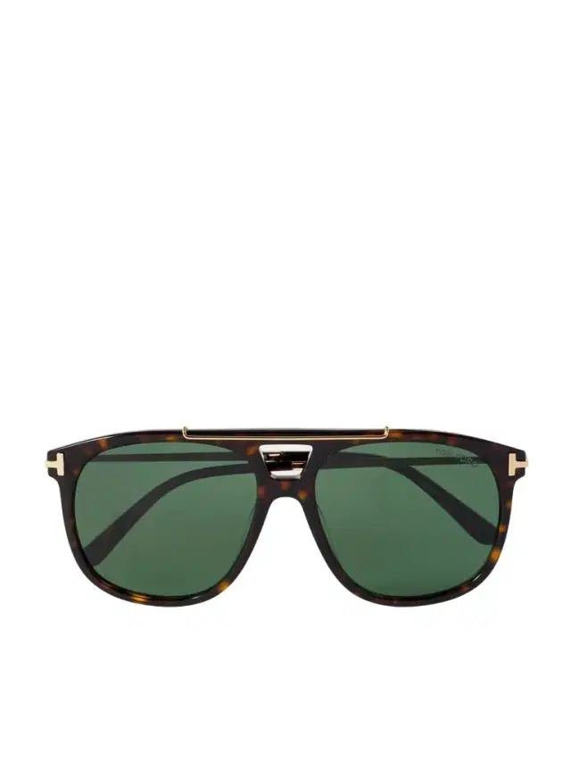 Sam Aviator-Style Tortoiseshell Acetate Sunglasses - Men