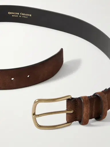 Officine Creative 3.5cm Suede Belt - Men | Thumbnail 2 Officine Creative 3.5cm Suede Belt - Men | Thumbnail 2