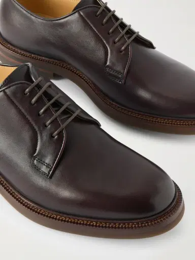 Brunello Cucinelli Leather Derby Shoes - Men | Thumbnail 5 Brunello Cucinelli Leather Derby Shoes - Men | Thumbnail 5