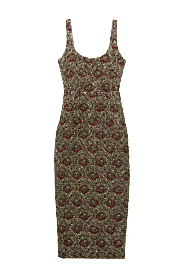 Ravenna Gilded Jacqaurd Midi Dress