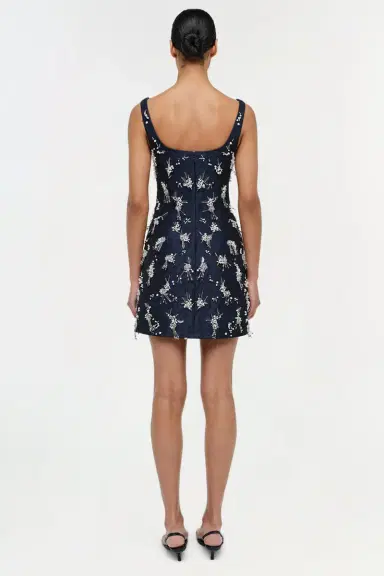 Simkhai Viva Embellished Jaquard Mini Dress | Thumbnail 3