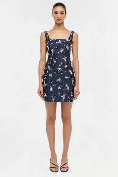 Simkhai Viva Embellished Jaquard Mini Dress | Thumbnail 5