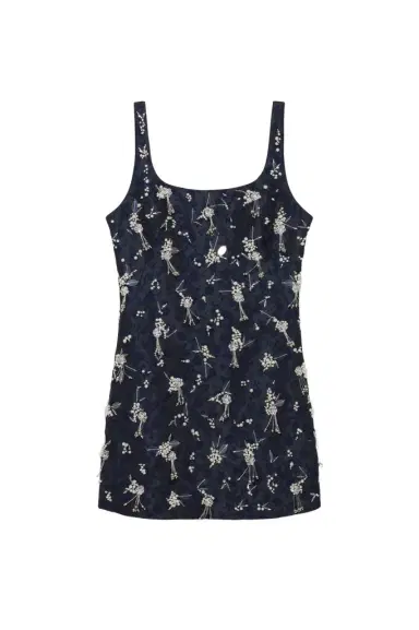 Simkhai Viva Embellished Jaquard Mini Dress | Thumbnail 1