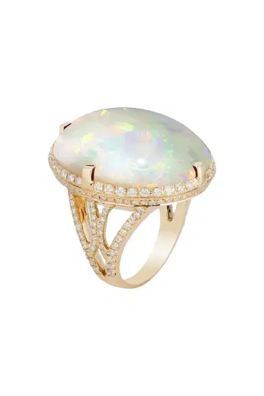 GOSHWARA Opal Diamond G-One Ring | Thumbnail 1 GOSHWARA Opal Diamond G-One Ring | Thumbnail 1