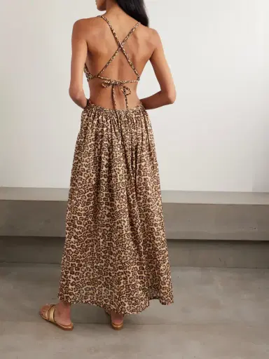 Zimmermann Wanderlust Cutout Leopard-print Cotton-voile Maxi Dress | Thumbnail 3 Zimmermann Wanderlust Cutout Leopard-print Cotton-voile Maxi Dress | Thumbnail 3