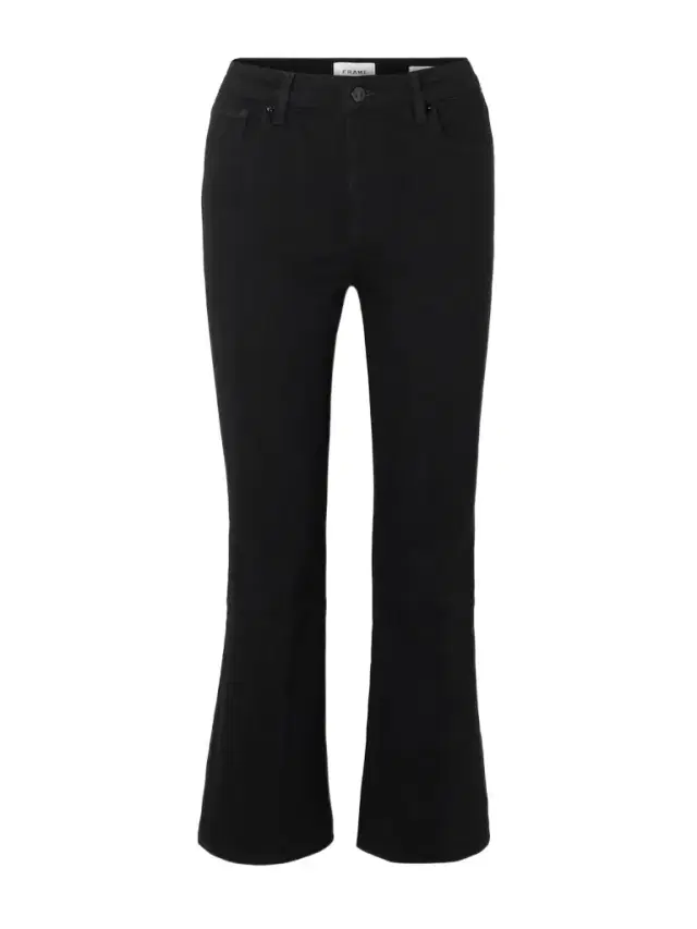 Frame Reboot Crop Stretch High-rise Bootcut Jeans