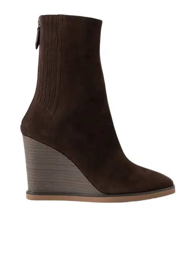 Saint Honoré 85 Suede Wedge Ankle Boots