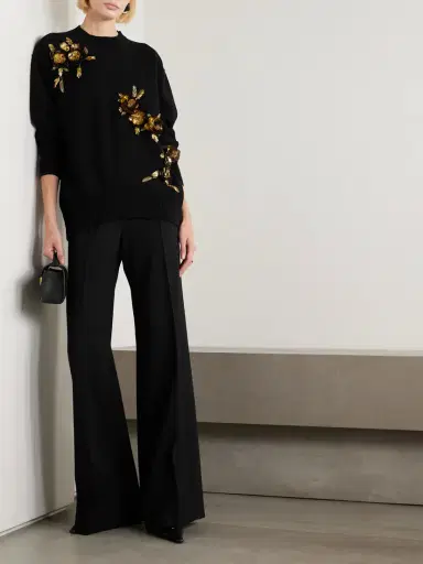 Carolina Herrera Diane Wool-blend Wide-leg Pants | Thumbnail 2