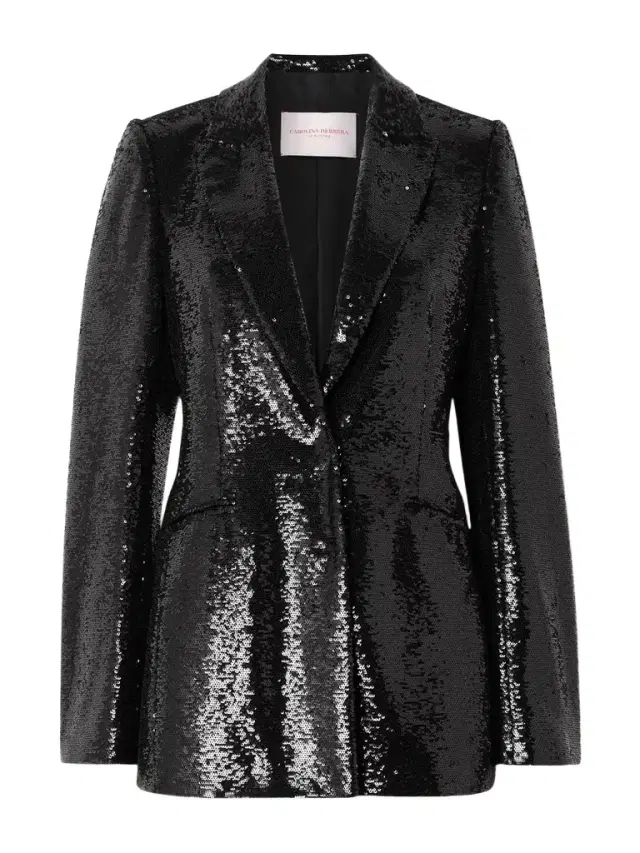 Sequined Tulle Blazer