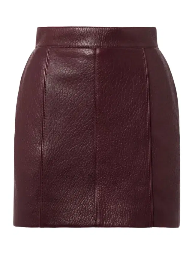 Textured-leather Mini Skirt