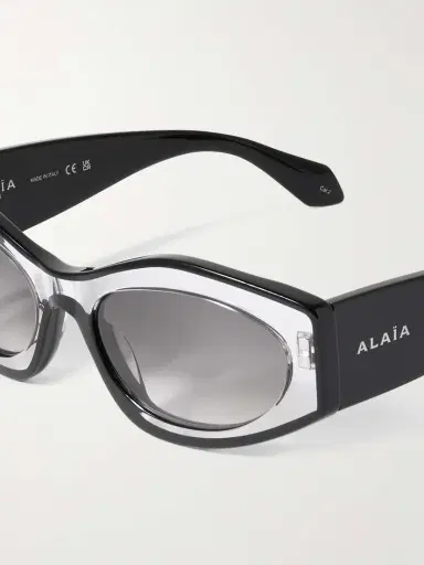 Alaïa Two-tone Cat-eye Acetate Sunglasses | Thumbnail 4 Alaïa Two-tone Cat-eye Acetate Sunglasses | Thumbnail 4