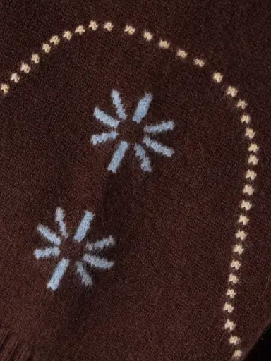 Calle Del Mar Intarsia-knit Cashmere Wide-leg Pants | Thumbnail 5