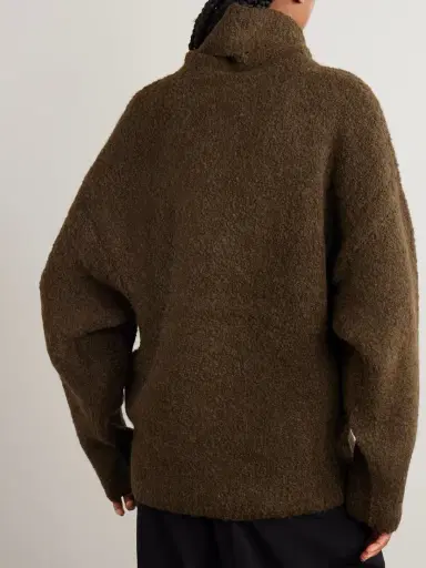 TOTEME Bouclé Turtleneck Sweater | Thumbnail 3