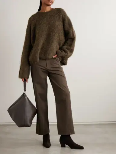 TOTEME Brushed Alpaca-blend Sweater | Thumbnail 2