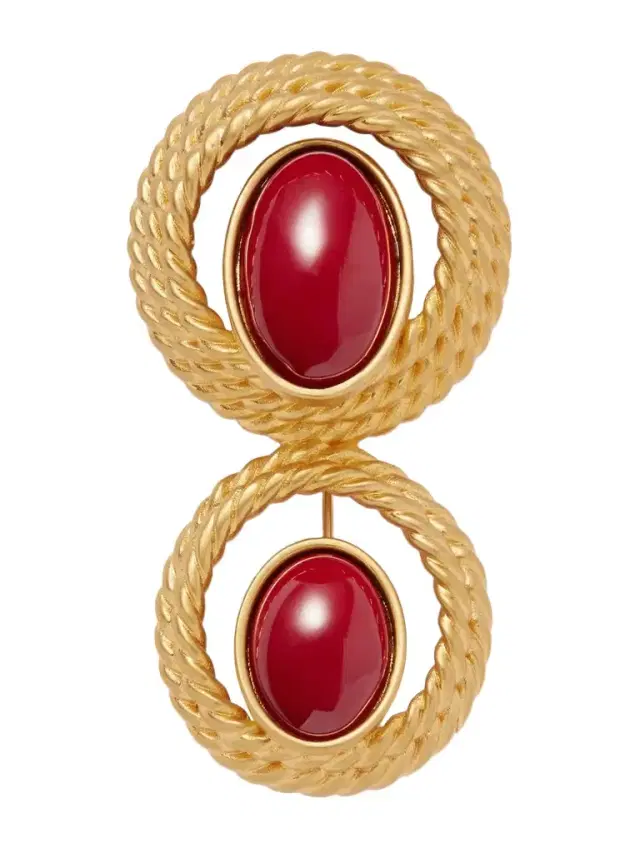 Nest Gold-plated Enamel Brooch