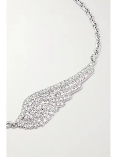 Garrard Wings Classic 18-karat White Gold Diamond Bracelet | Thumbnail 4