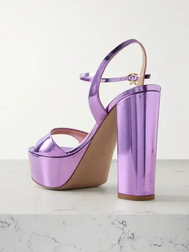 Gianvito Rossi Marlena 85 Mirrored-leather Platform Sandals | Thumbnail 3 Gianvito Rossi Marlena 85 Mirrored-leather Platform Sandals | Thumbnail 3