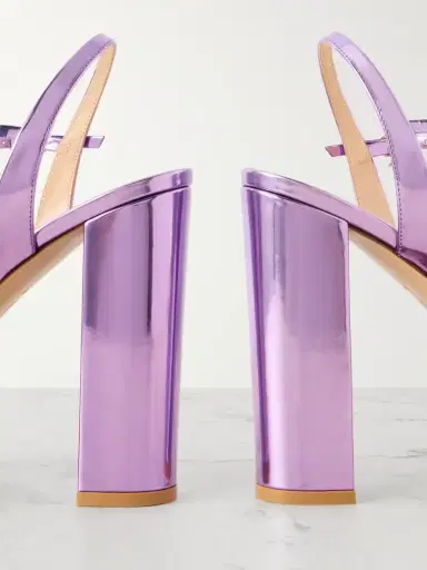 Gianvito Rossi Marlena 85 Mirrored-leather Platform Sandals | Thumbnail 4 Gianvito Rossi Marlena 85 Mirrored-leather Platform Sandals | Thumbnail 4