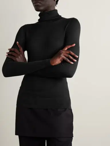 TOTEME Wool And Silk-blend Turtleneck Sweater | Thumbnail 3 TOTEME Wool And Silk-blend Turtleneck Sweater | Thumbnail 3