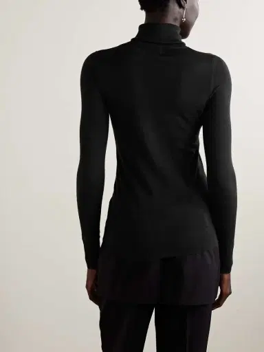 TOTEME Wool And Silk-blend Turtleneck Sweater | Thumbnail 4 TOTEME Wool And Silk-blend Turtleneck Sweater | Thumbnail 4