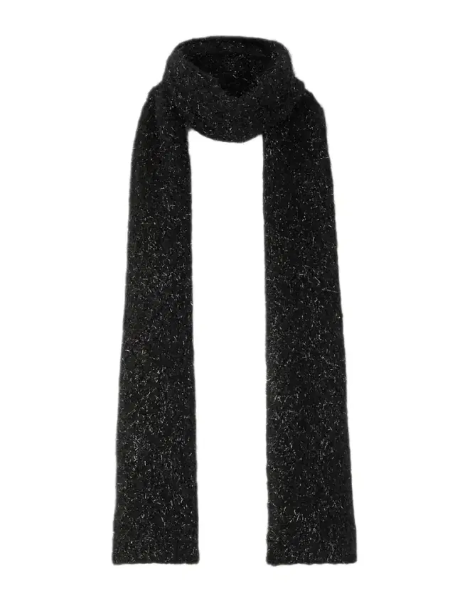 Metallic Wool-blend Scarf