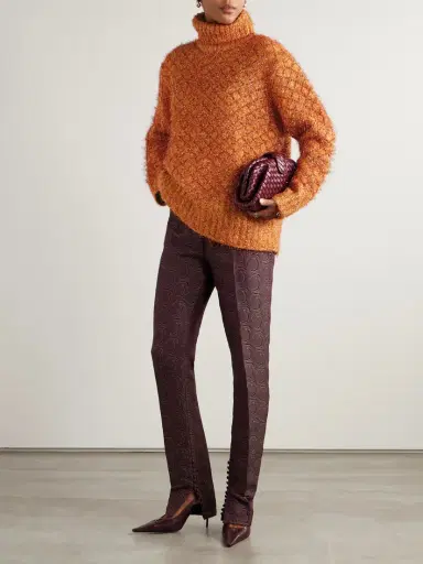 Dries Van Noten Metallic Wool-blend Turtleneck Sweater | Thumbnail 2