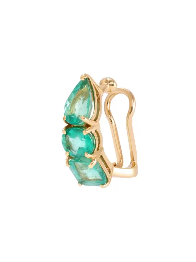 Cushion and Pear Emerald Piercing