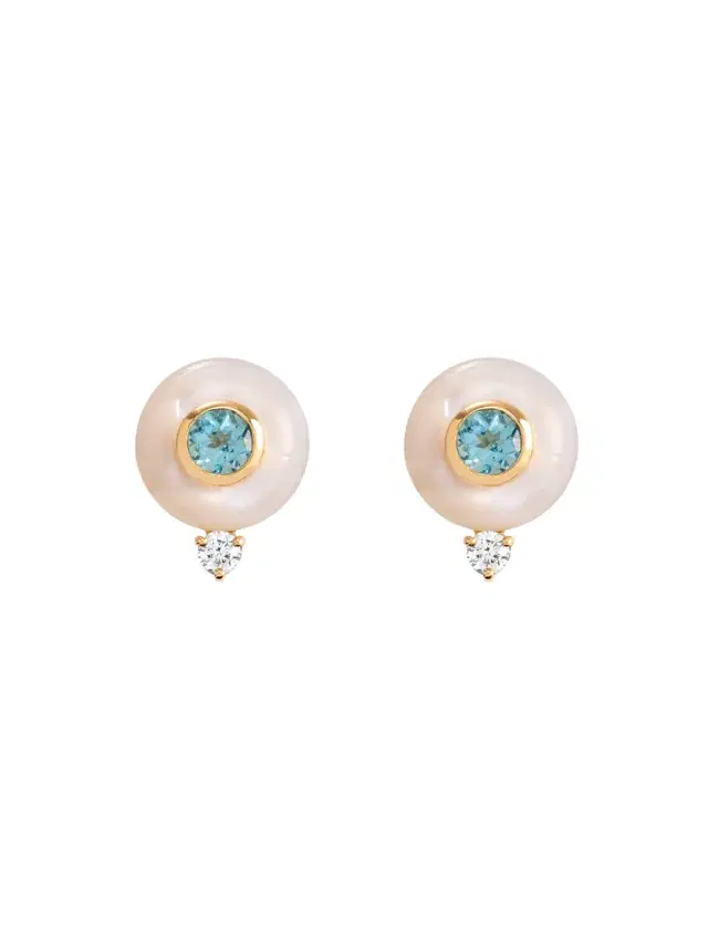 White One Bubble Earrings