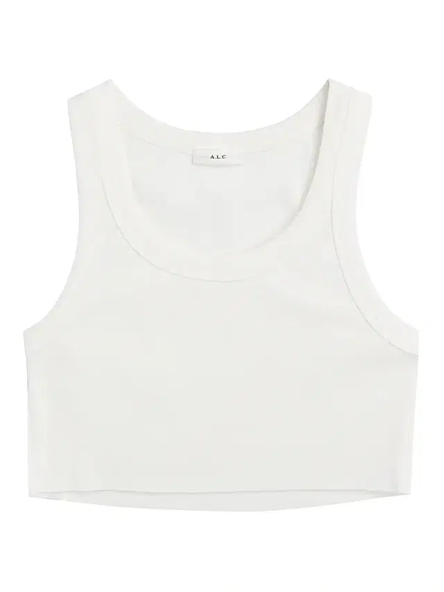 A.L.C. Women's Halsey Cotton Racerback Crop Tank - White