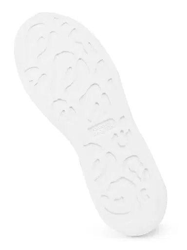 Alexander McQueen Women's Embellished Leather Low-Top Sneakers - White Black - Size 11 | Thumbnail 6 Alexander McQueen Women's Embellished Leather Low-Top Sneakers - White Black - Size 11 | Thumbnail 6