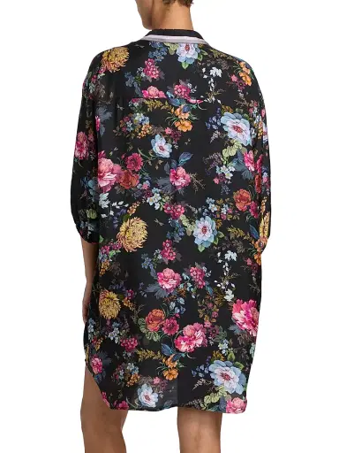 Johnny Was Women's Baccara Silk-Blend Shirtdress - Baccara - Size XXL | Thumbnail 4 Johnny Was Women's Baccara Silk-Blend Shirtdress - Baccara - Size XXL | Thumbnail 4
