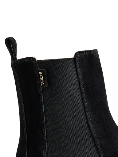 Tod's Women's Gomma Suede Ankle Chelsea Boots - Nero | Thumbnail 4