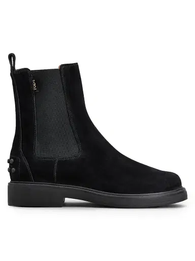 Tod's Women's Gomma Suede Ankle Chelsea Boots - Nero | Thumbnail 1