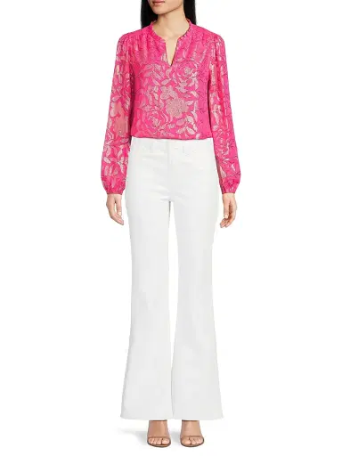 Lilly Pulitzer Women's Gianna Silk Long-Sleeve Blouse | Thumbnail 2 Lilly Pulitzer Women's Gianna Silk Long-Sleeve Blouse | Thumbnail 2