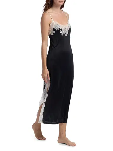 Natori Women's Enchant Lace Slip Dress - Black | Thumbnail 2
