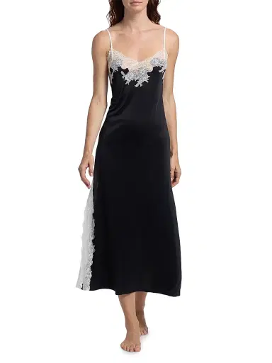 Natori Women's Enchant Lace Slip Dress - Black | Thumbnail 3