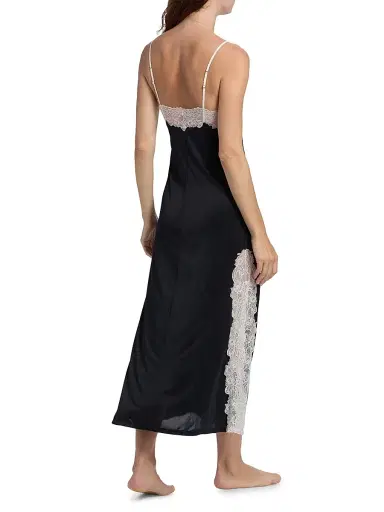 Natori Women's Enchant Lace Slip Dress - Black | Thumbnail 4