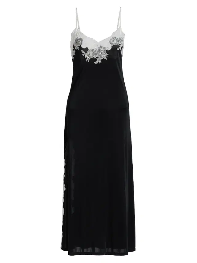 Women's Enchant Lace Slip Dress - Black