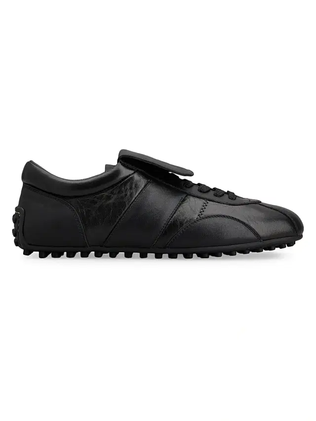 Men's T-Marathon Leather Low-Top Sneakers - Nero