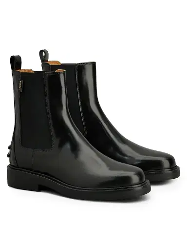 Tod's Women's Leather Chelsea Boots - Nero - Size 12 | Thumbnail 2 Tod's Women's Leather Chelsea Boots - Nero - Size 12 | Thumbnail 2