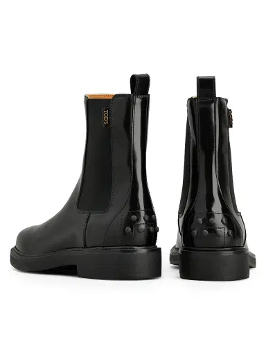 Tod's Women's Leather Chelsea Boots - Nero - Size 12 | Thumbnail 3 Tod's Women's Leather Chelsea Boots - Nero - Size 12 | Thumbnail 3